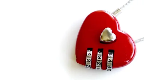 Heart Shaped Lock Stock Footage 59761886