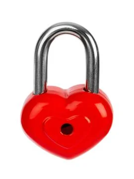 Heart shaped lock Stock Photos