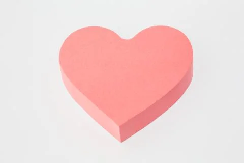 Heart-shaped notes Stock Photos
