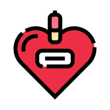 Heart shaped padlock locking love and security concept Stock Illustration