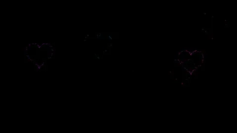Heart-shaped particle explosion in the dark Видео 320885915