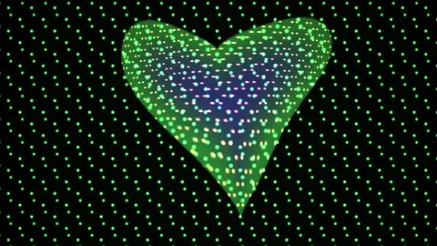 Heart shaped pixel art animation sequence. Stock Footage 340035071