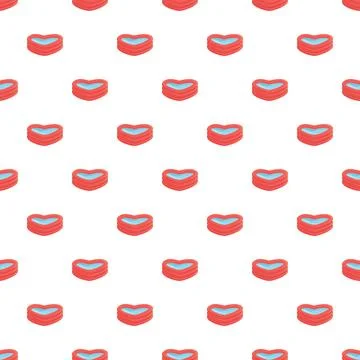 Heart shaped pool pattern for summer fun background Stock Illustration
