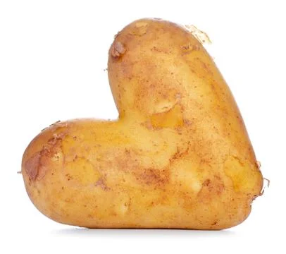 Heart shaped potato Stock Photos