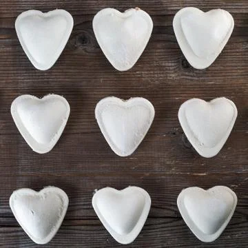 Heart shaped ravioli Stock Photos