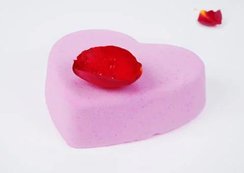 Heart shaped soap Stock Photos