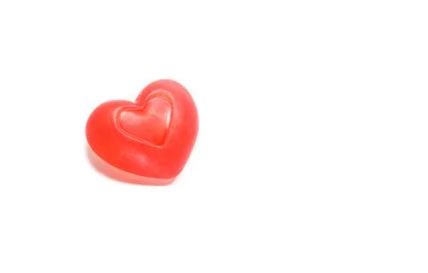 Heart shaped soap 스톡 사진