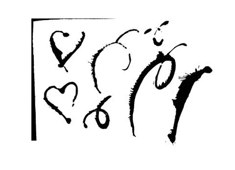 Heart-shaped spots Stock Illustration