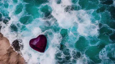 Heart-shaped stone Stock Illustration
