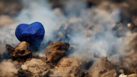 Heart-shaped stone Stock Illustration
