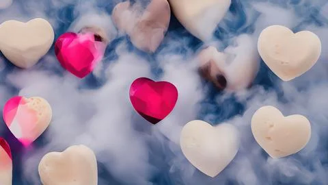Heart-shaped sweets Stock Illustration