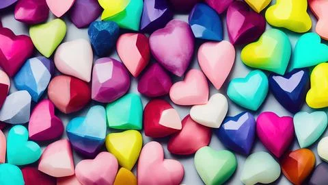 Heart-shaped sweets Stock Illustration