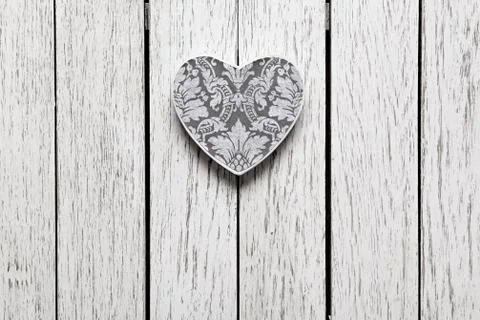 Heart shaped Valentines Day gift box 写真素材