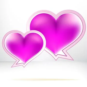 Heart shaped vector bubbles.  + EPS8 Stock Illustration