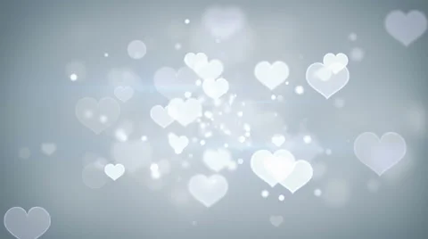 Heart shapes bokeh loopable romantic background Stock Footage 48709785