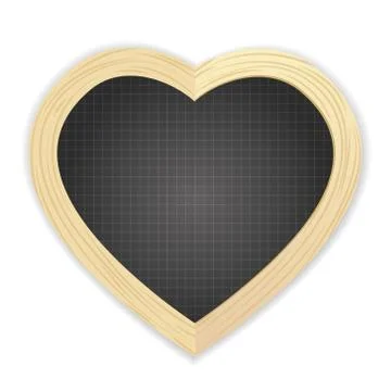 Heart shapped slate Stock Illustration