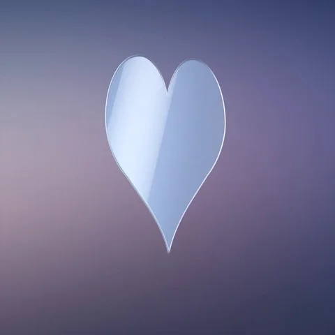 Like Heart Silver 3d Icon Stock Footage 69721300