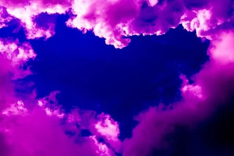 Heart in the sky Stock Photos