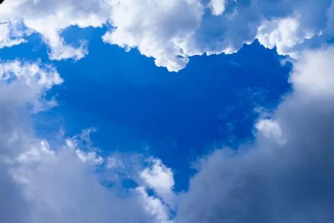 Heart in the sky Stock Photos