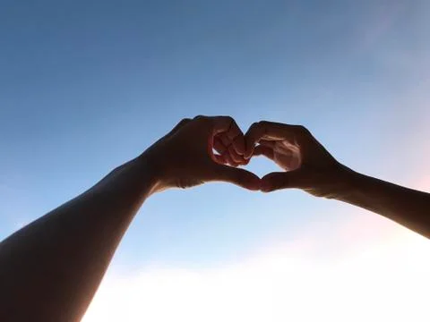 Heart is in the sky Foto stock