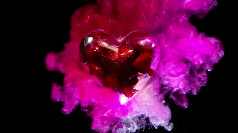 Heart-Smoke-Romantic Stock Footage 317014656