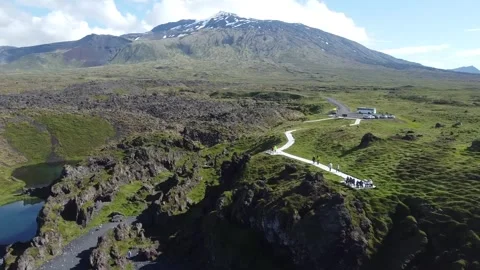 Into the Heart of Snaefellsjokull Stock Footage 341283935