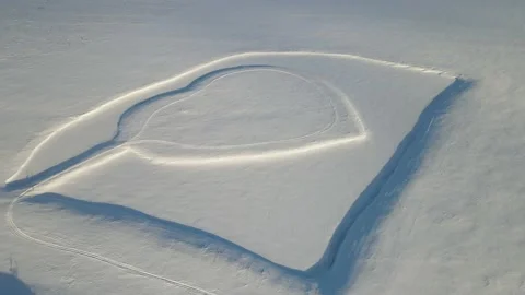 Heart of snow Stock Footage 168322270