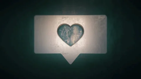 Heart, social icon like. Stock Footage 87324416