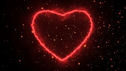 Heart in the space Stock Footage 129975809