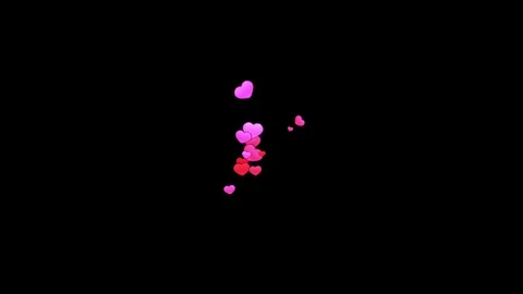 Heart sparkles motion graphics with dark background Stock Footage 123960229