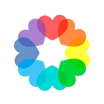 Heart spectrum Stock Illustration