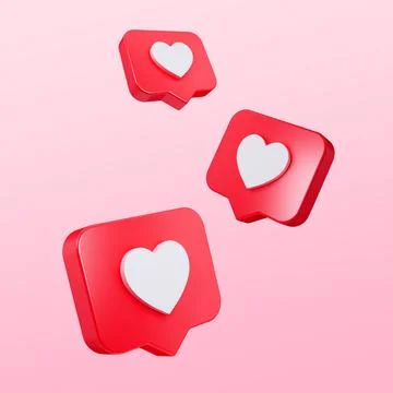 Heart in speech bubble icon isolated on pink background. Love like heart symbol. Ilustración de archivo