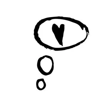 Heart in speech bubble icon. Vector illustration Stock Illustration