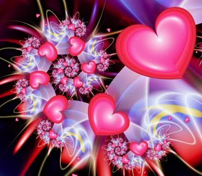 Heart Spiral Stock-Illustration
