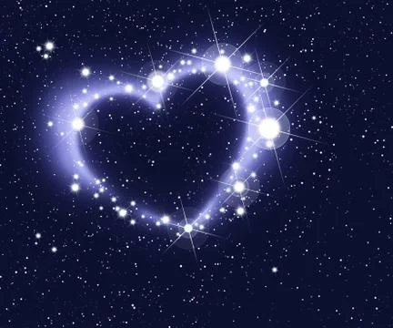 Heart of stars Stock Illustration