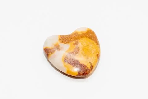 Heart of stone leopard pattern partially white orange and red Stock Photos