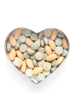 Heart supplements Stock-Fotos