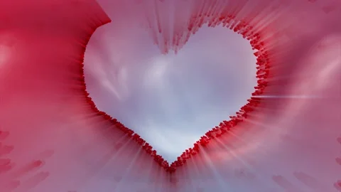 Heart symbol animation background Stock Footage 229764120