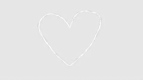 Heart symbol hand-drawn scribble animation. Pen marker doodle style. Sketch.. Stock Footage 275090392