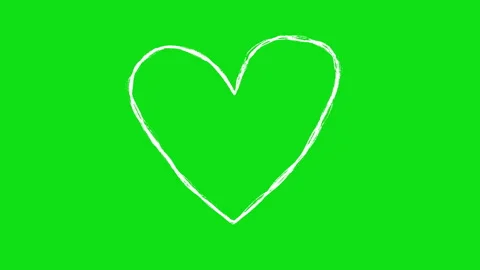 Heart symbol hand-drawn scribble animation. Pen marker doodle style. Sketch.. Video stock 333076339