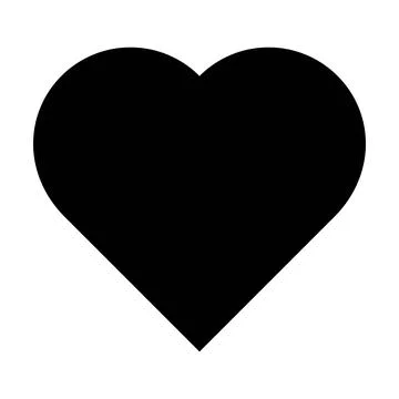 Heart symbol icon vector for creative graphic design ui element in a pictogram Stock Illustration