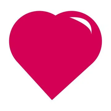 Heart symbol isolated on white background.  heart symbol vector illustration. Stock Illustration