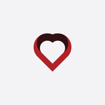 Heart symbol stylized design element 스톡 일러스트