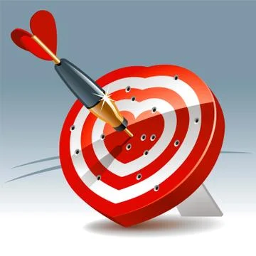 Heart target Stock Illustration