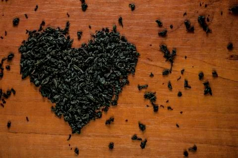 Heart of tea Stock Photos