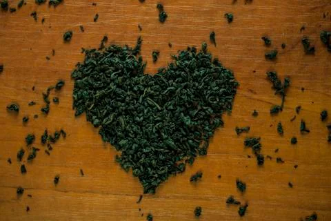 Heart of tea Foto stock