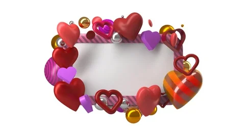 Heart template Stock Footage 123608436