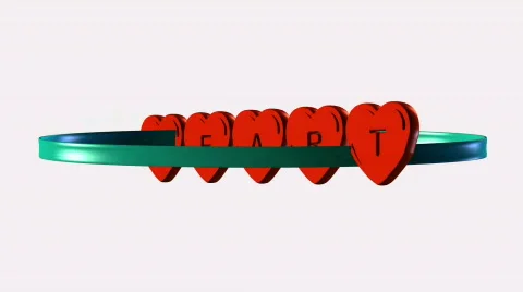 Heart in text Stock Footage 663041