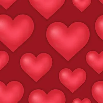 Heart theme seamless background - eps10 vector illustration. 库存插图
