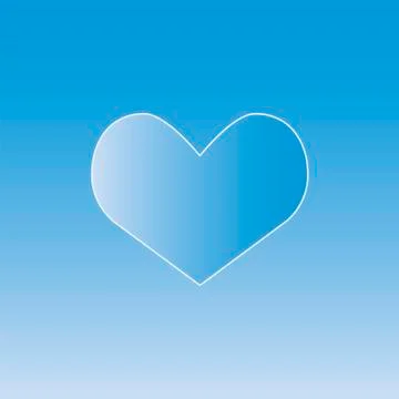 Heart thin icon Stock Illustration